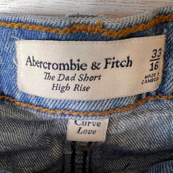 Abercrombie & Fitch Shorts Womens Size 33/16 Curve Love Cut Off Button Fly - Picture 2 of 16